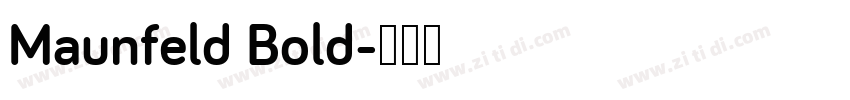 Maunfeld Bold字体转换